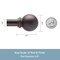 Kenney Mfg Kenney Chelsea 5/8" Standard Decorative Window Curtain Rod, 48-86", Weathered Brown KN71707 - alternate 4
